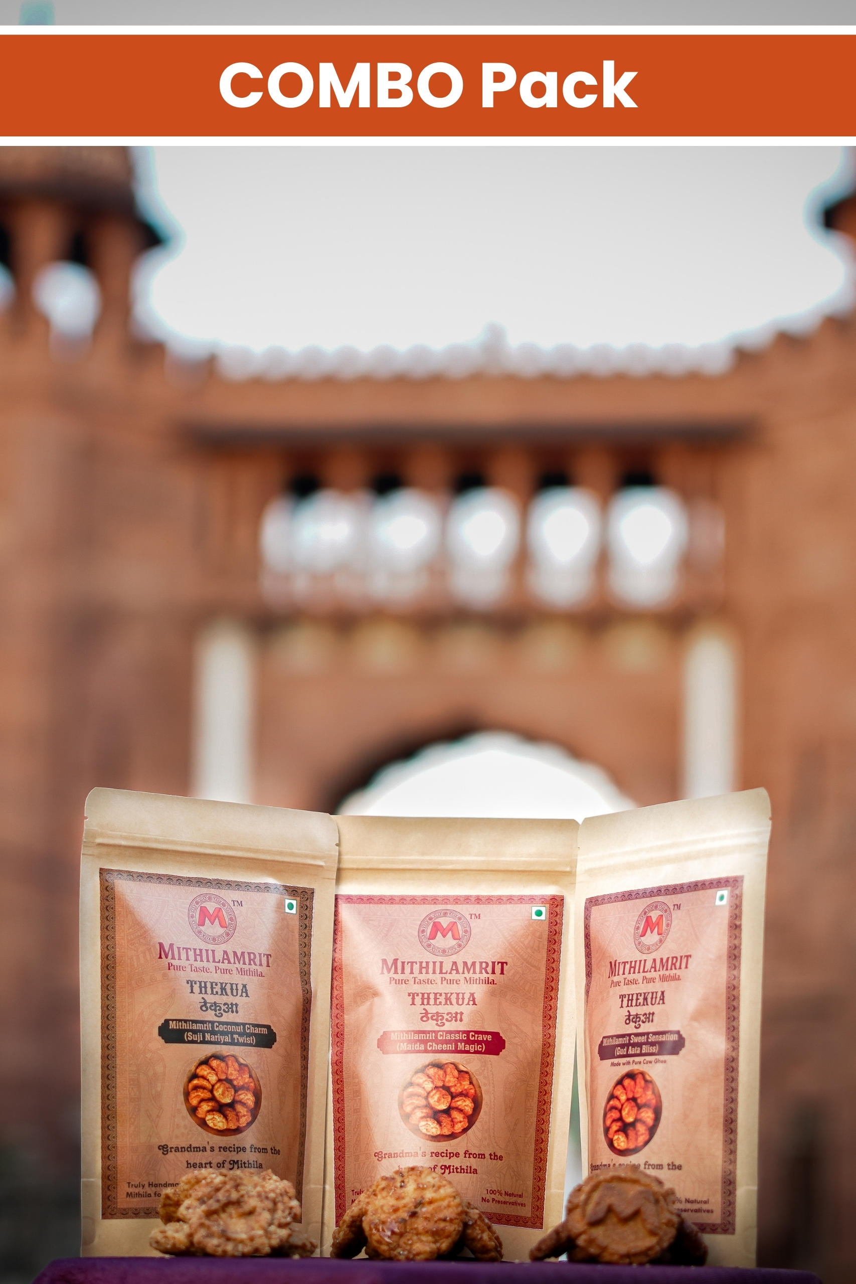 1 Mithilamrit Heritage Trio – Combo of 3 (250g × 3 Packs)